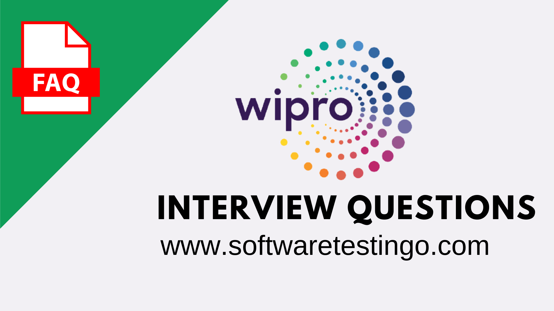 Wipro Manual Testing Interview Questions New 2024