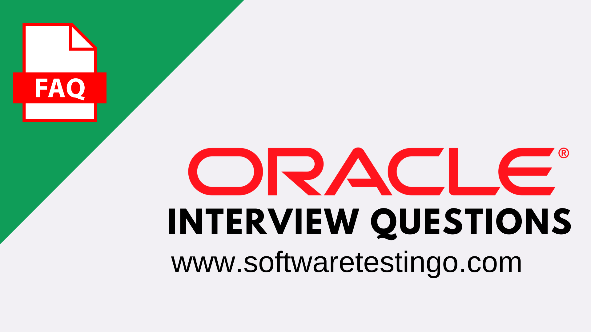 Oracle Bangalore Software Company Interview Questions 2024