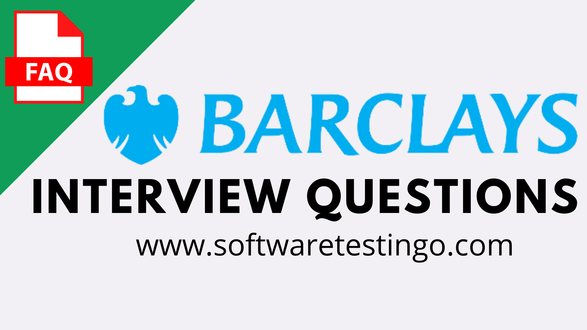 Barclays Banks Noida Chennai Pune Interview Questions 2024