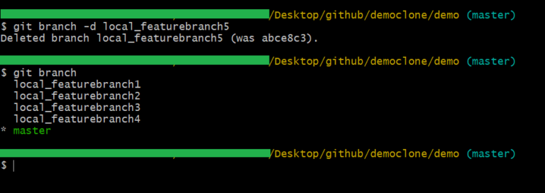 git delete branch with uncommitted changes