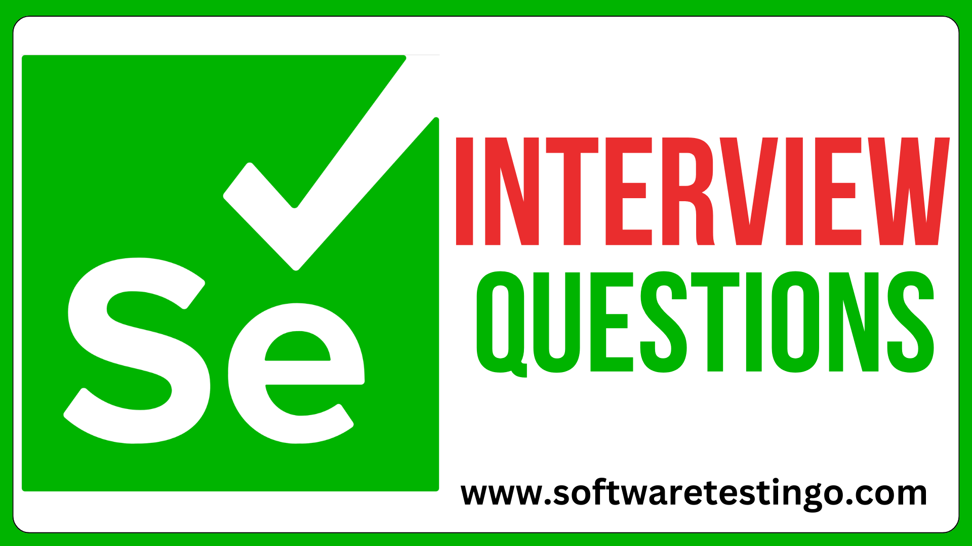 Selenium Framework Interview Questions & Answers 2024